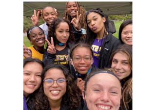 Women track and field team photo