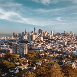 skyline view of downtown san francisco