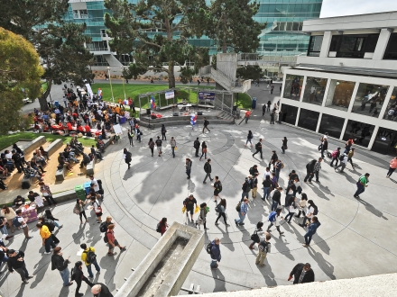 Image of Malcolm X Plaza from overhead